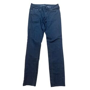 prAna Womens Black Denim Pants Size‎ 6 Straight Leg Classic Fit